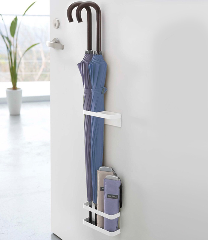 라슈에뜨 현관문 도어 마그네틱 부착 철제 장우산 접이식 우산 수납 거치대 홀더 우산꽂이