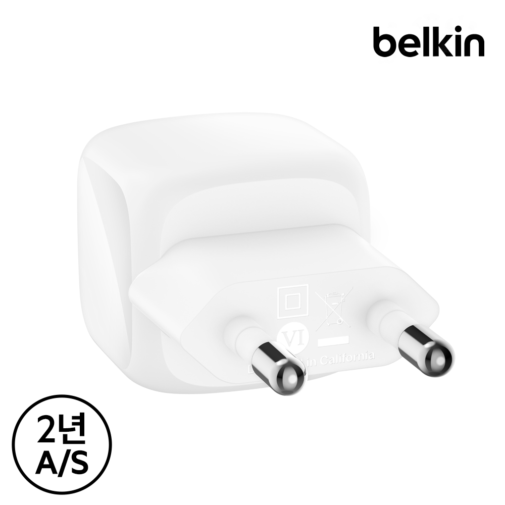 벨킨 30W USB C타입 PD 3.1 PPS 초소형 고속 충전기 WCA008kr 갤럭시 S25 아이폰 아이패드 호환