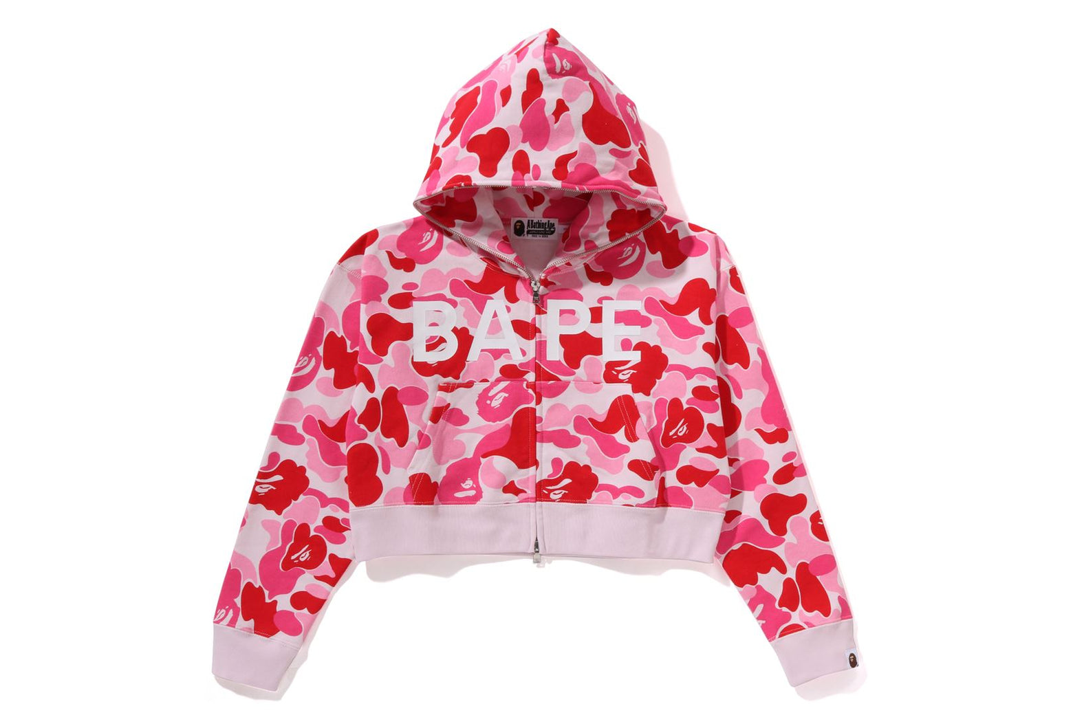 베이프 우먼즈 후드집업 ONE POINT ABC CAMO FULL ZIP HOODIE 1K80-215-007 - 상세 이미지 3
