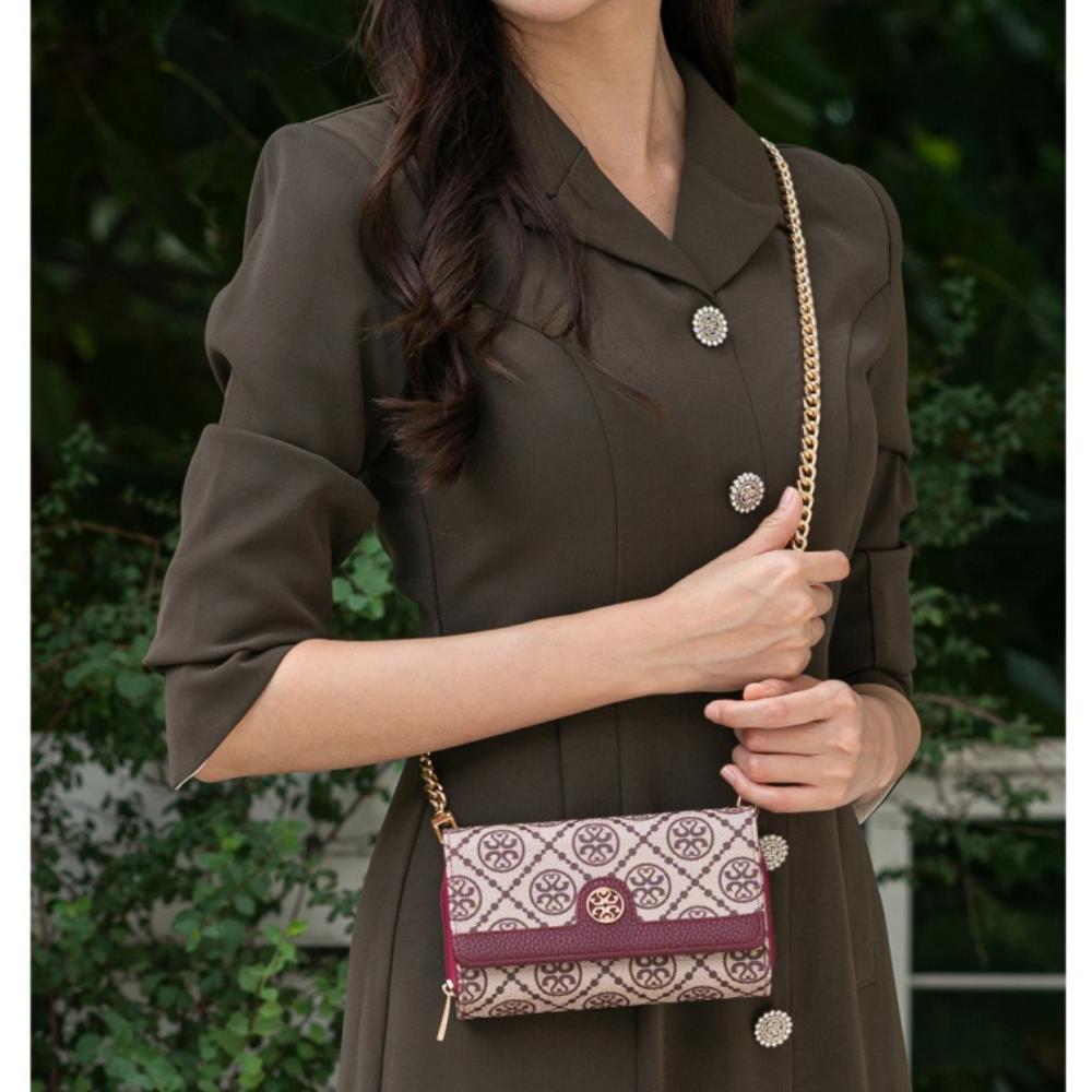 카핸 롱스트랩 지퍼형 다이어리 지갑 케이스 레드, 갤럭시A51 - 상세 이미지 2