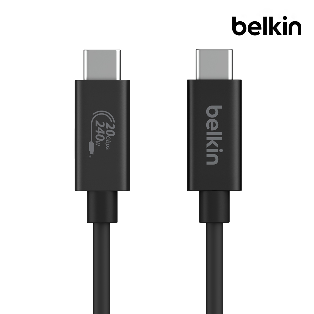 벨킨 240W USB4 C타입 초고속 충전 케이블 20Gbps 1.2M INZ004qc1.2M - 상품 이미지
