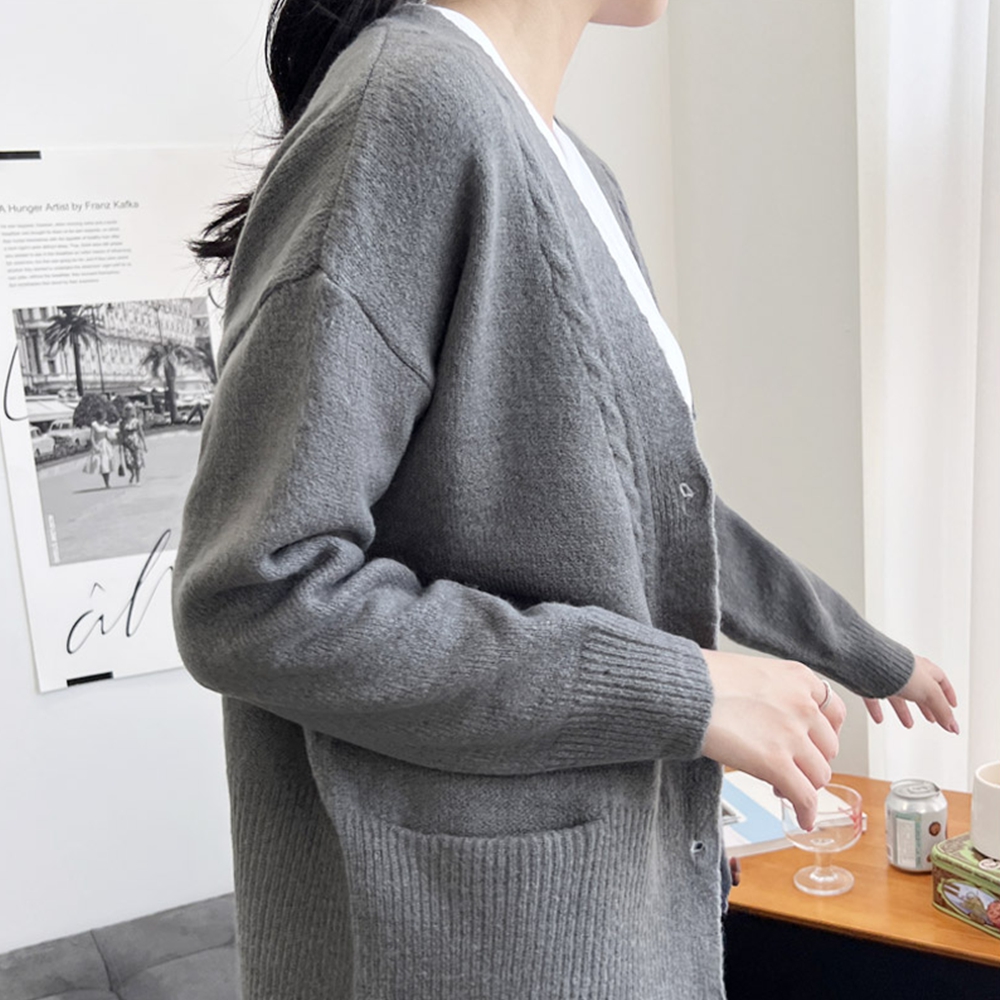 병원가디건 간호사간절기옷 환절기 봄옷 조무사긴팔 간호복 상의옷 어린이집선생님복장 이미지 7