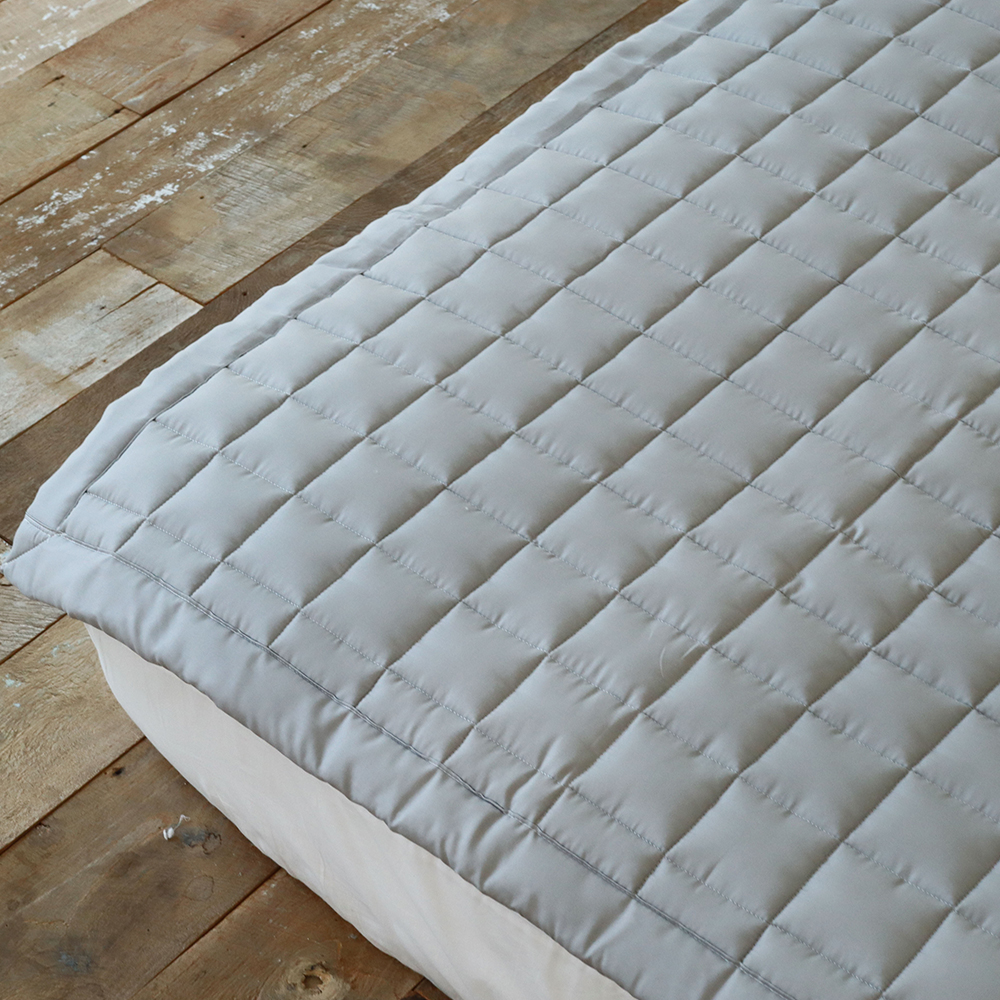 시몬 호텔침구 고밀도 60수 새틴 순면 미끄럼방지 고정밴드 국산 사계절 침대패드 Q