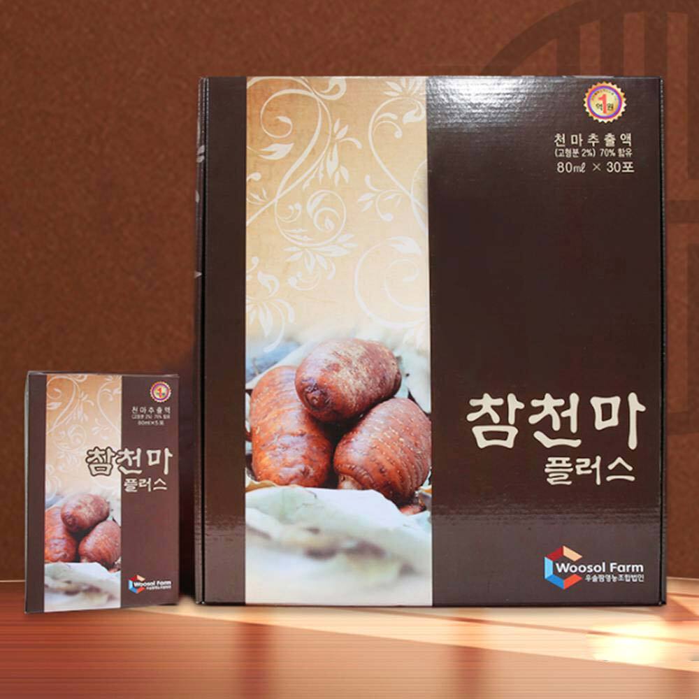 천마 추출액 천마즙 엑기스 80ml 30포 : 롬문헬스케어