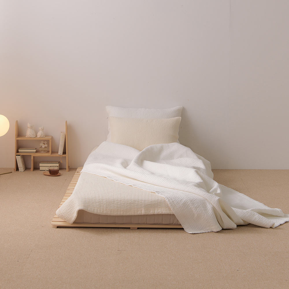 루트포레스트 피그먼트 순면 침대 이불겸 패드 알러지케어 매트리스슈퍼싱글 60수아사면 SS