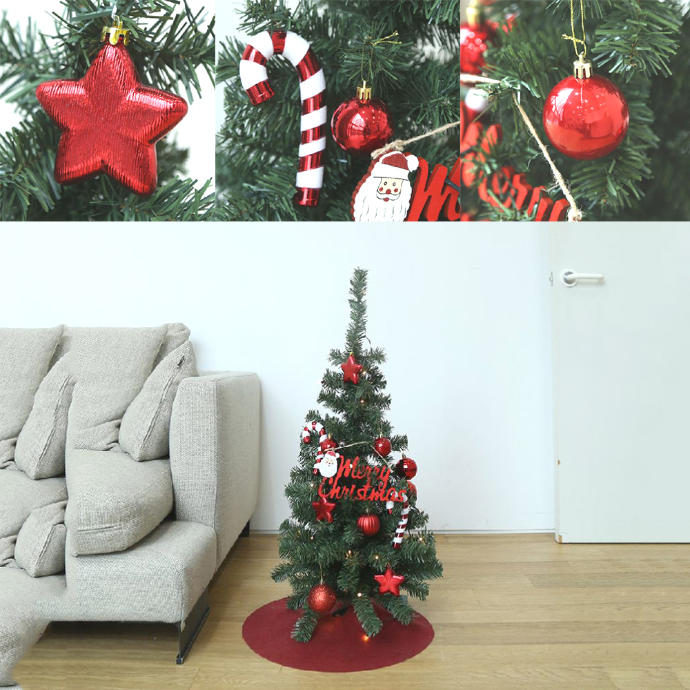 성탄절 트리 만들기 90cm 크리스마스 diy 풀세트 인테리어 소품