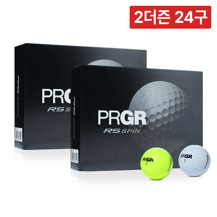 [2더즌 24구] 프로기아 PRGR NEW RS 스핀 3피스 12구 우레탄 골프공 - 상세 이미지 2