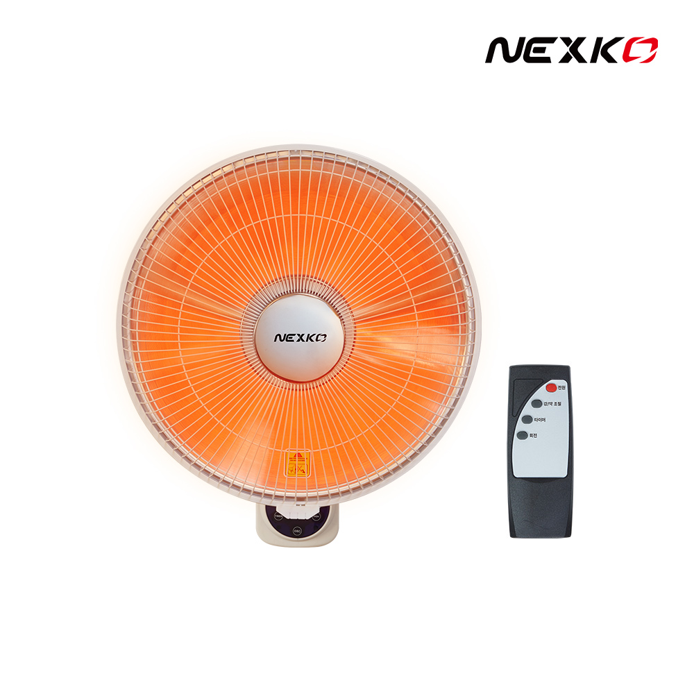 [26년형] 넥스코 선풍기형 히터 전기난로 온열기 가정용 사무실 업소용 열선풍기 35cm