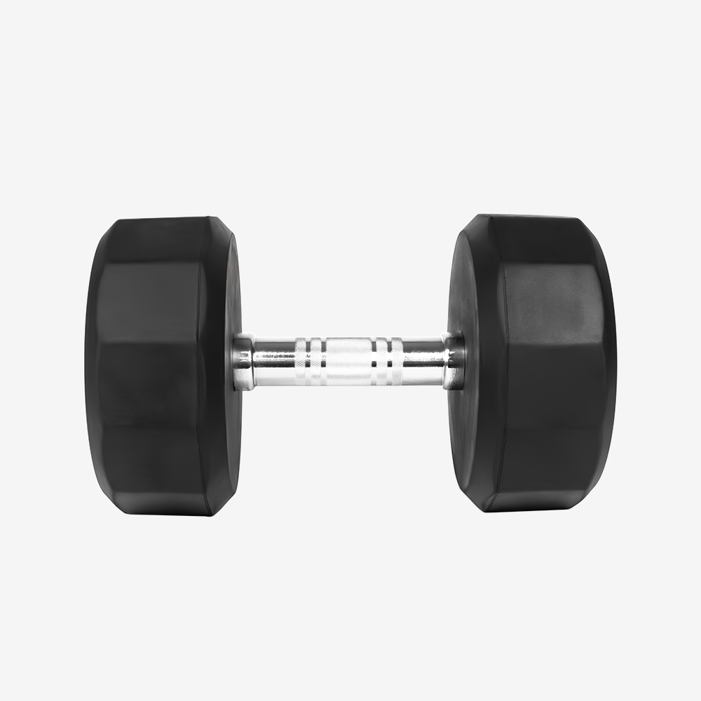 에코스포츠 프리미엄 12각 고무 덤벨 24kg, 1개 - 상세 이미지 2