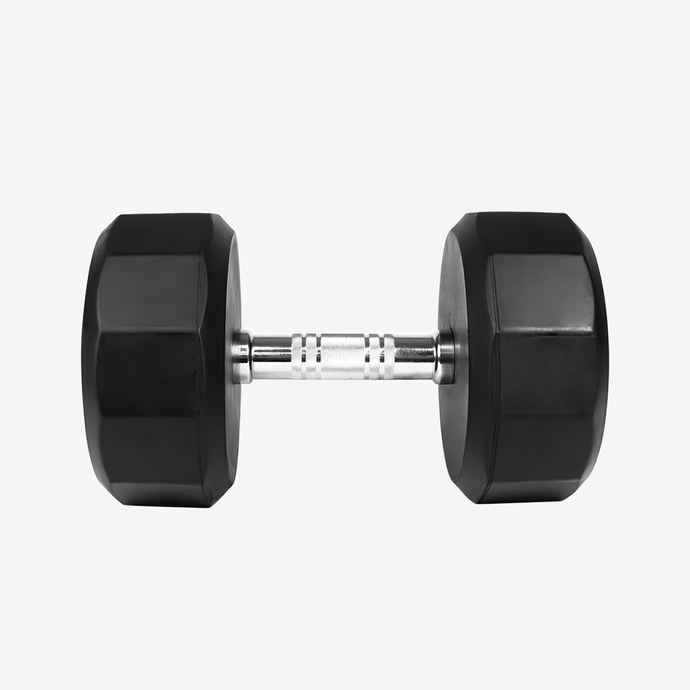에코스포츠 프리미엄 12각 고무 덤벨 26kg, 1개 - 상세 이미지 2