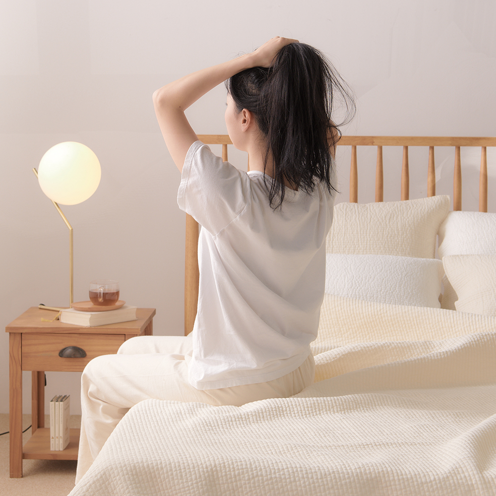 루트포레스트 60수순면이불패드 피그먼트침대패드 아사면매트리스패드패밀리 라지킹 라지 킹 LK