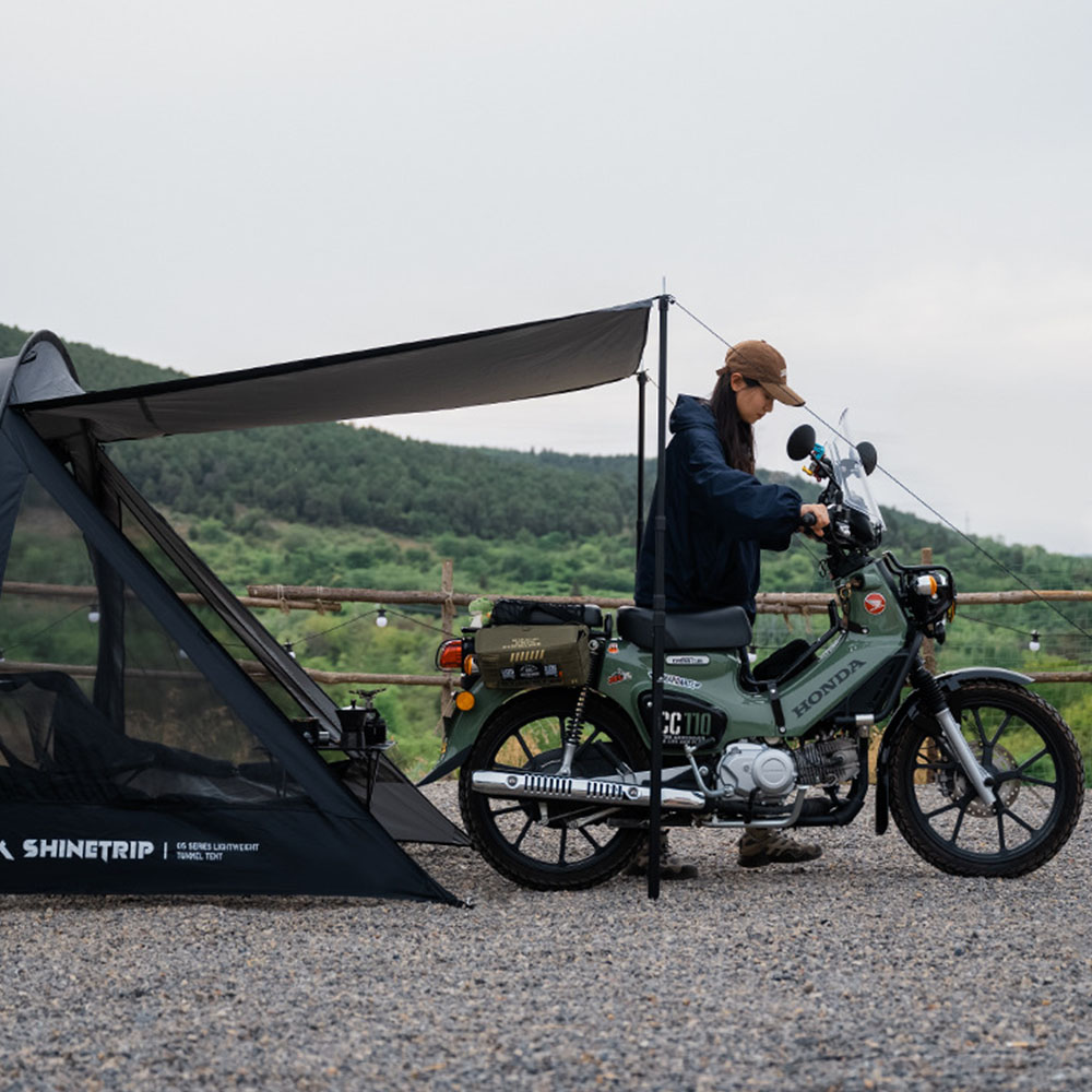 캠핑 클라우드 투어러 모토 바이크 터널 텐트 쉘터 백패킹 경량 하이킹