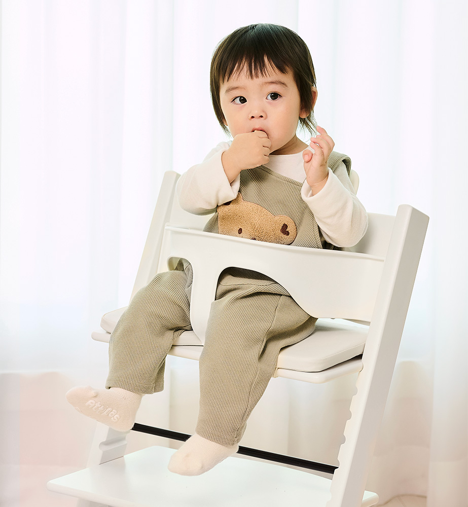 아띠래빗 트립트랩 쿠션 방수 방석 푹신한 아기 유아 식탁 의자 방석 아이보리