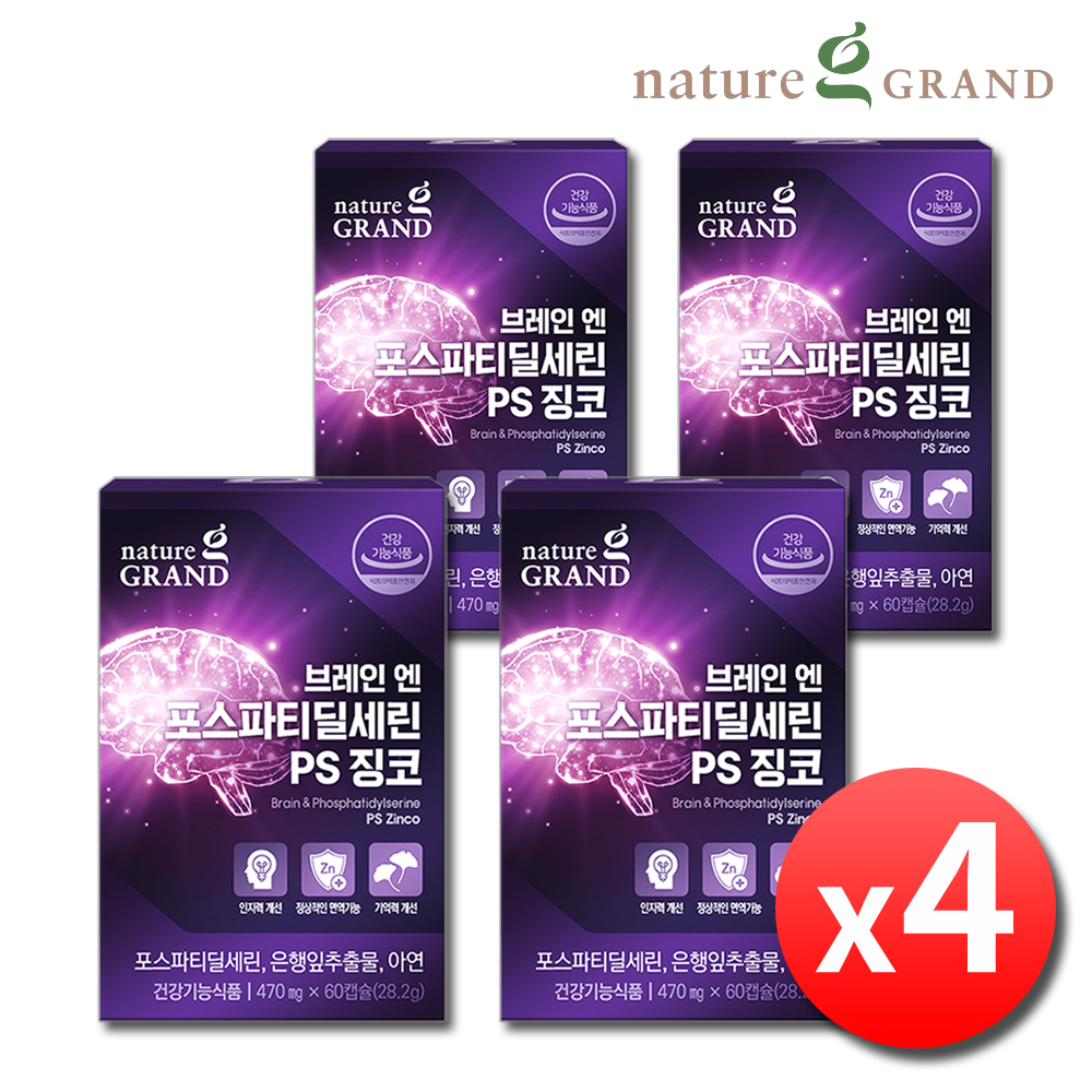 포스파티딜세린 징코 두뇌 포스타디딜세린 뇌 기억력 포스파디딜세린 4개월
