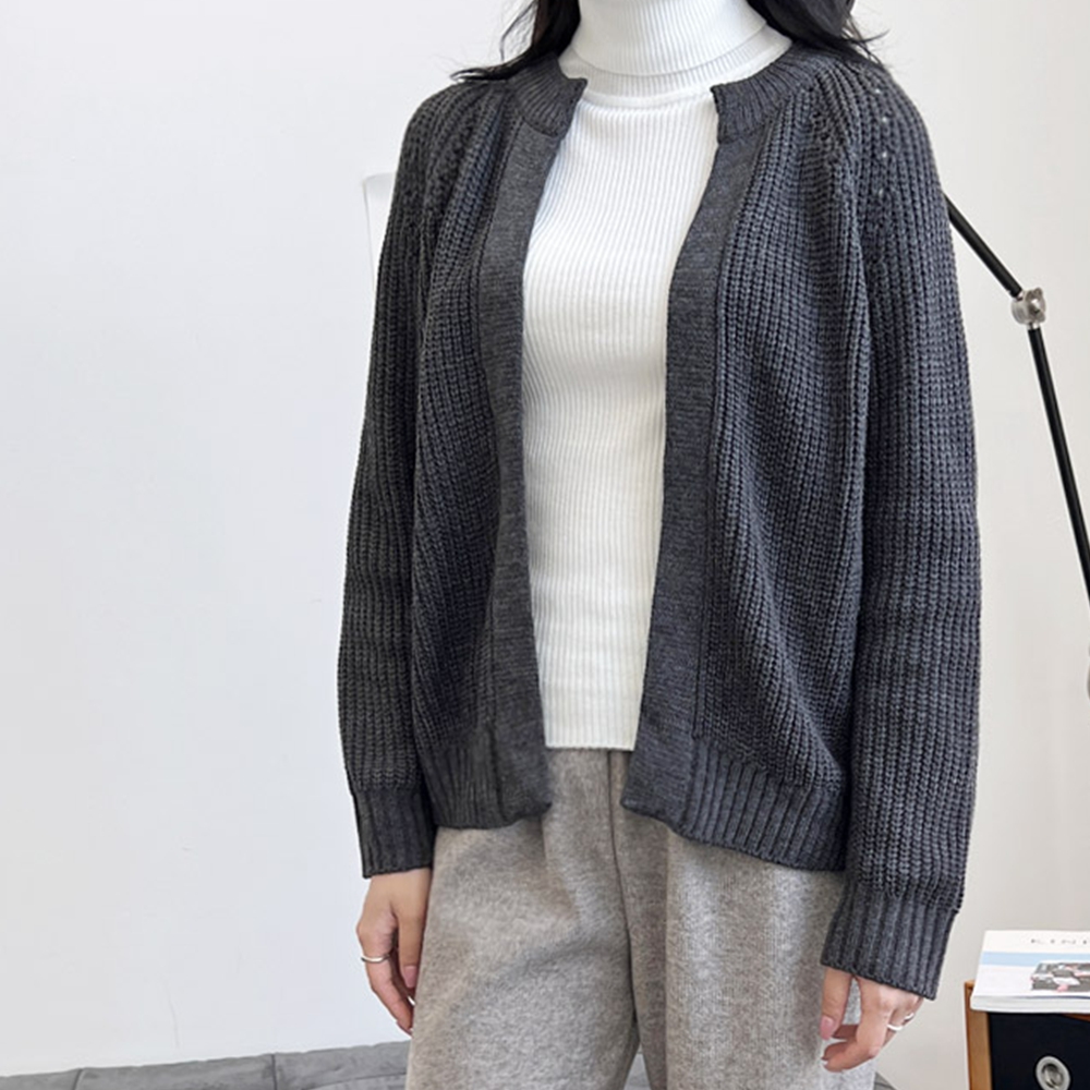 병원가디건 간호사간절기옷 환절기 봄옷 조무사긴팔 간호복 상의옷 어린이집선생님복장 - 상세 이미지 5
