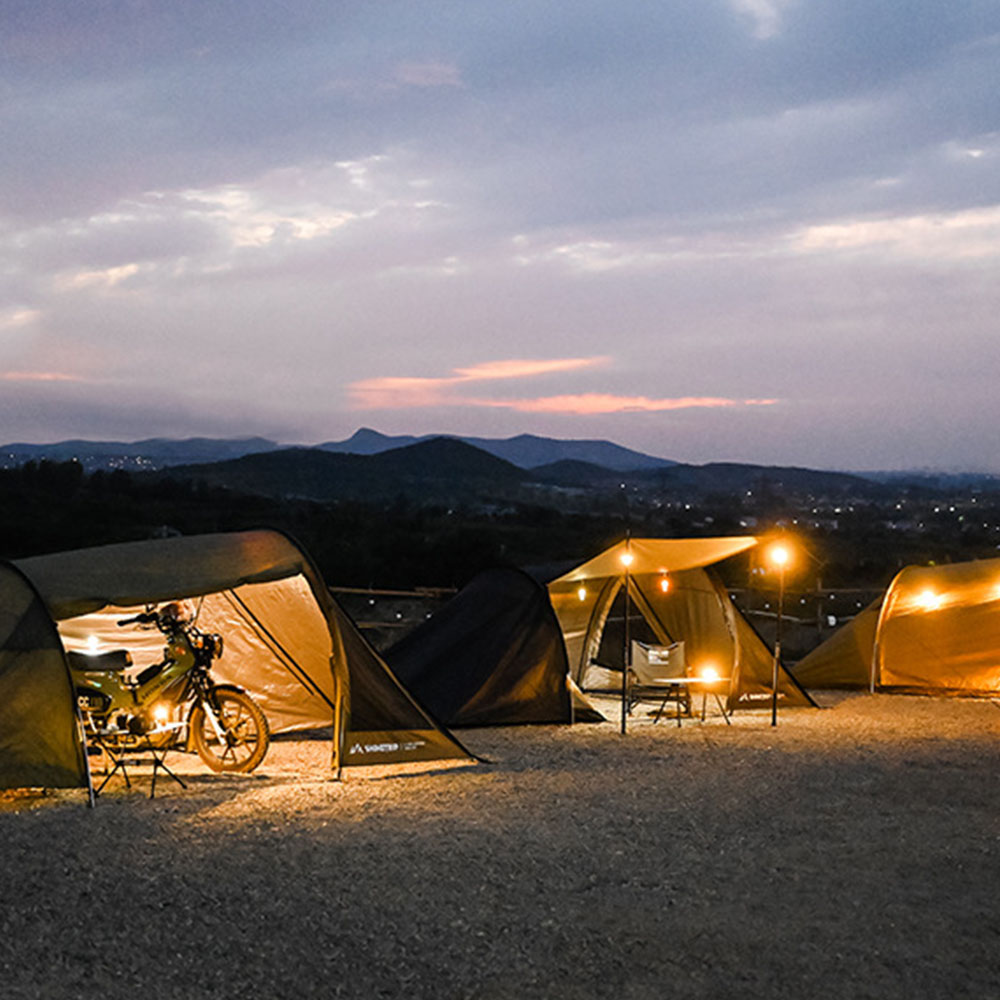 캠핑 클라우드 투어러 모토 바이크 터널 텐트 쉘터 백패킹 경량 하이킹