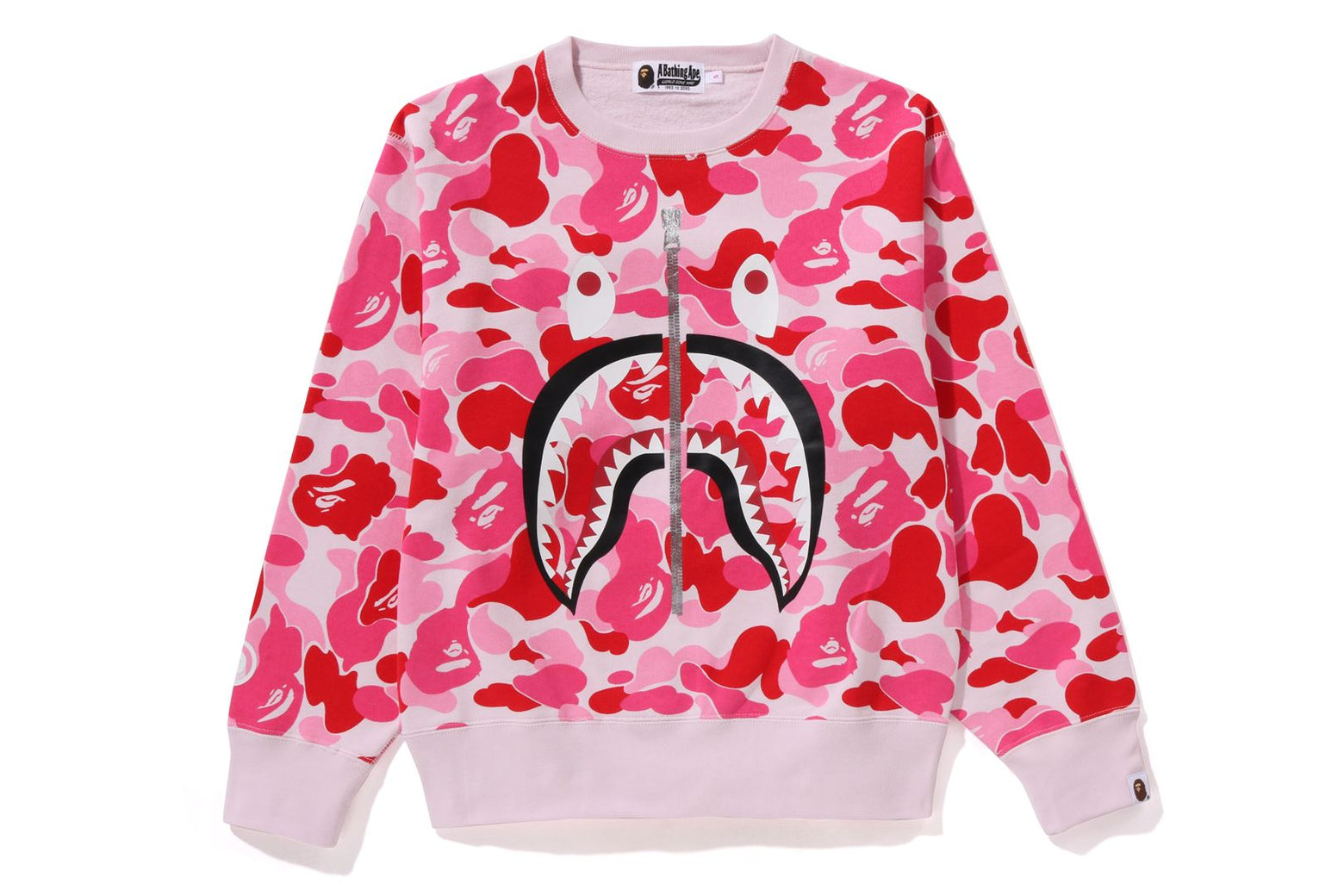 베이프 우먼즈 긴팔티 ABC CAMO SHARK CREWNECK SWEATSHIRT 1K80-213-004 - 상세 이미지 5