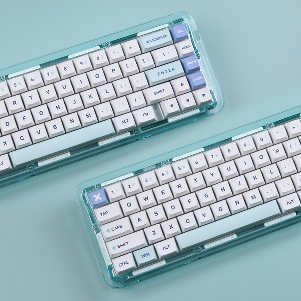 몬스타기어 아쿠아67 미니 유무선 블루투스 매크로 단축키 조약돌 커스텀 기계식 투명 키보드