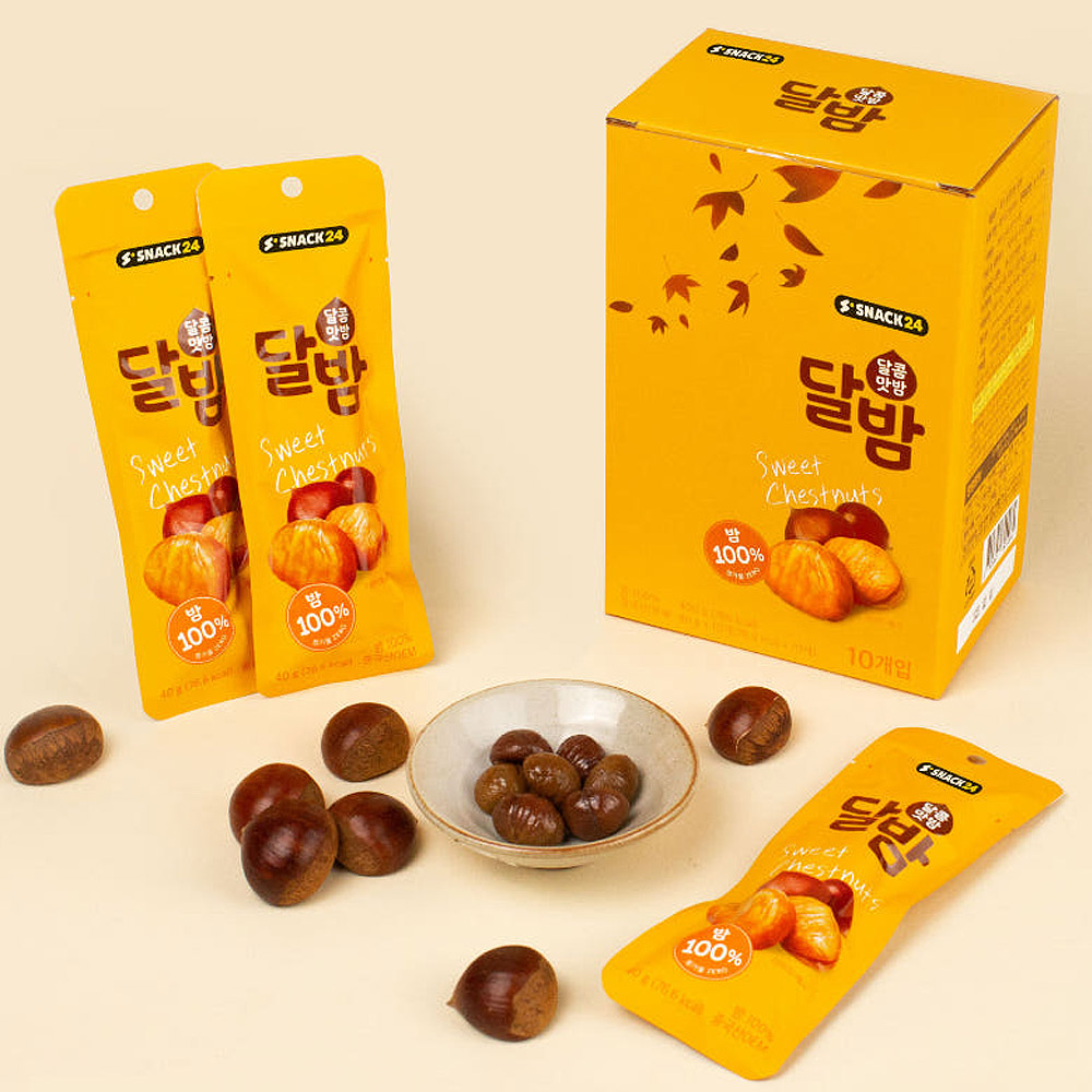 스낵24 달콤맛밤 달밤 40g x 30개 : 편의점대마왕