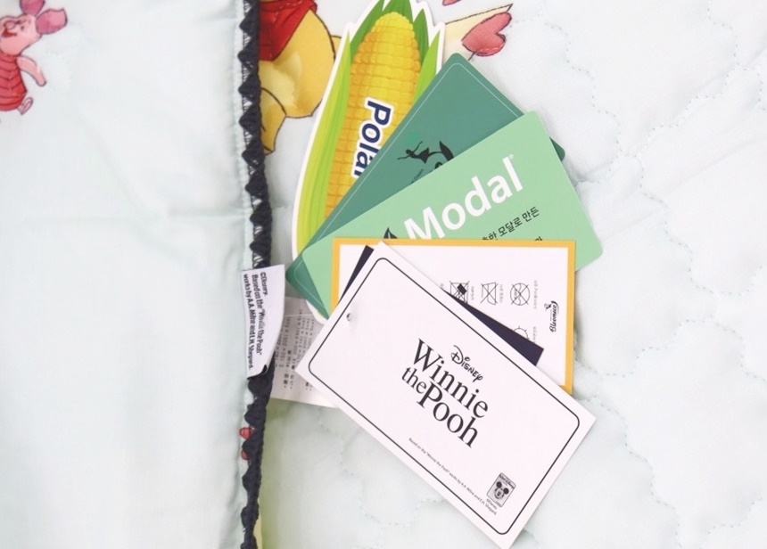 곰돌이푸우 키즈 모달100 어린이 싱글 고정밴드 침대패드 SS