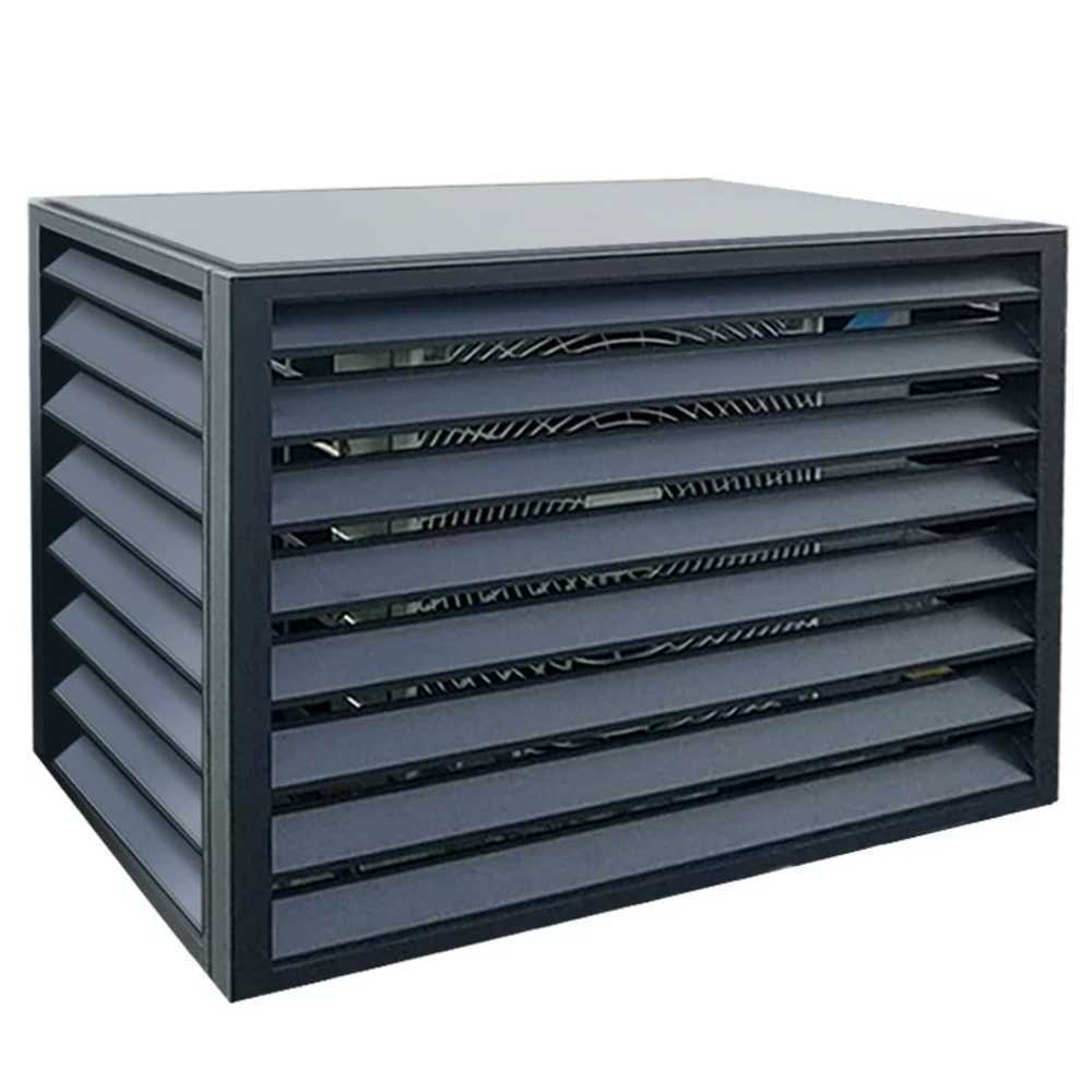 실외기 덮개 차양막 케이스 루버 꾸미기 차광 외부 100x50x70cm - 상품 이미지