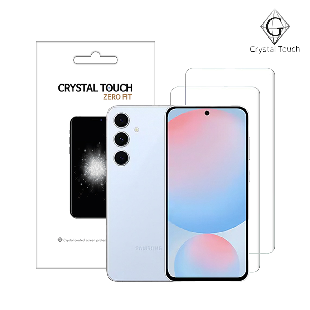 크리스탈터치 갤럭시 제로핏 액정보호필름 / 풀커버 / 고투명 / 지문인식 갤럭시S24 FE, 3매입