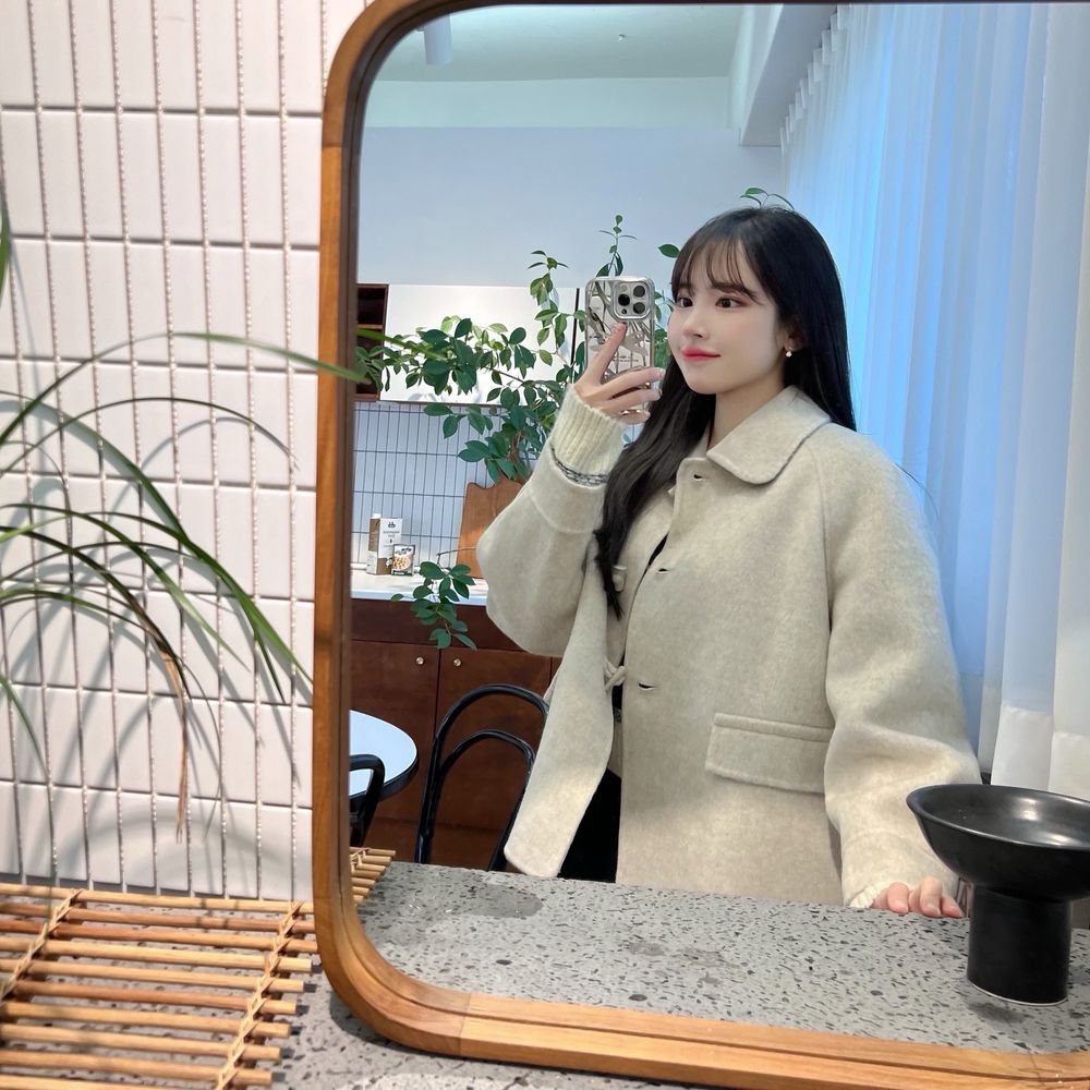 [✨예쁨보장] 더퀸즈 핸드메이드 숏코트 울코트 떡볶이코트 2color (겨울코트/출근룩/하객룩/연말룩) 상세 이미지 4