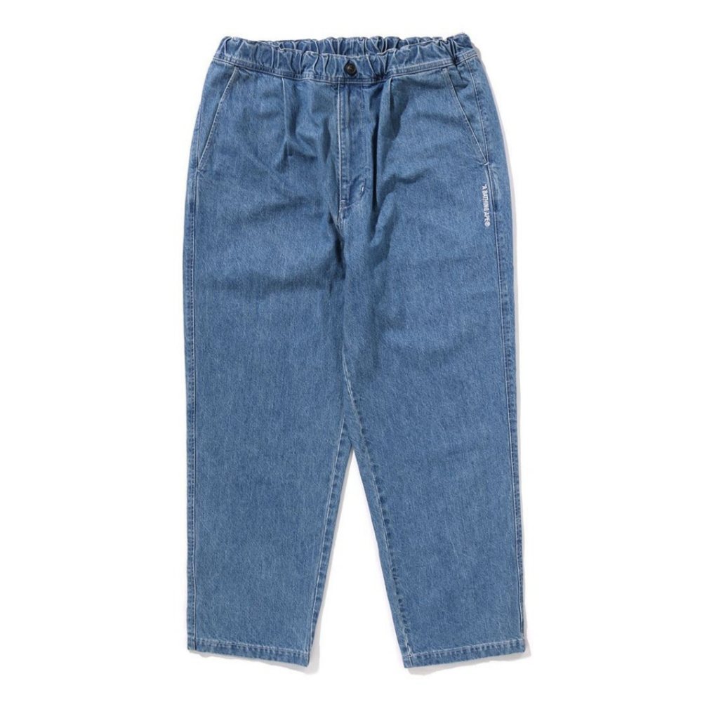 베이프 바지 A BATHING APE PLEAT DENIM PANTS 1K80-150-304 - 상품 이미지