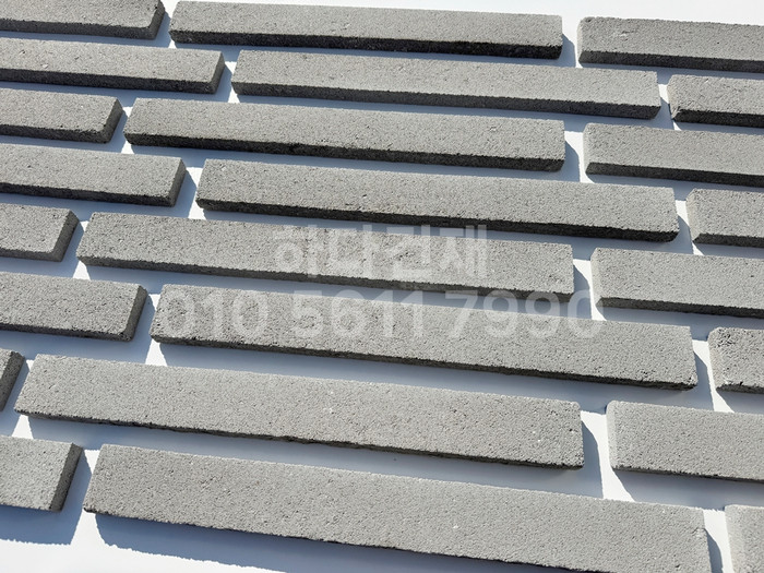 케이 모노타일 국내생산 490x53x19T 그레이 / 하다건재 와이드 롱브릭타일