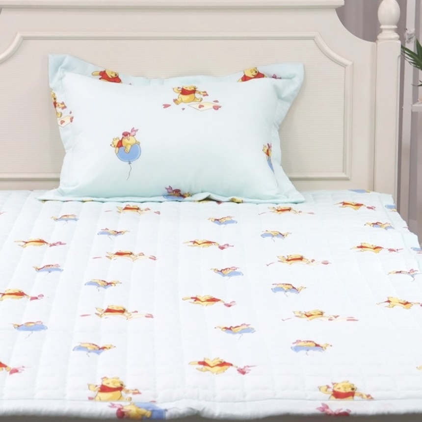 곰돌이푸우 키즈 모달100 어린이 싱글 고정밴드 침대패드 SS