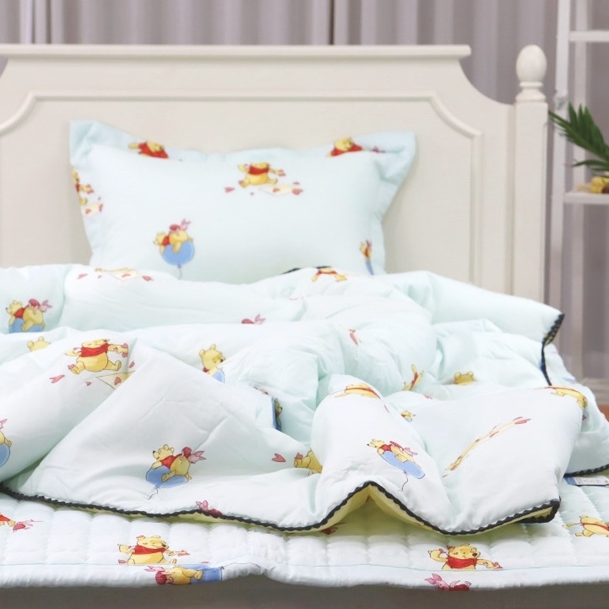 곰돌이푸우 키즈 모달100 어린이 싱글 고정밴드 침대패드 SS