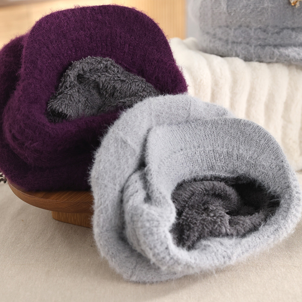 장미화 메종 아르떼 패션 방한모자 귀달이모자 4종 여성 겨울 털 방한모