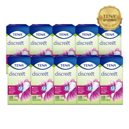 테나 레이디 울트라미니 28매x10팩 (총 280매) 여성용 요실금패드 성인용기저귀