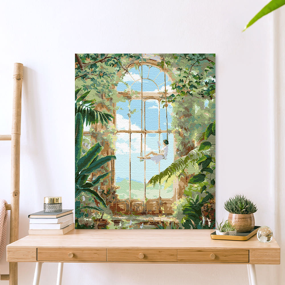 명화그리기 대형 유화 그림 풍경화 숲의 아이 40x50cm DIY 세트 가격 비교 플레이어바웃 명화그리기 대형 유화 그림 풍경화 숲의 아이 40x50cm DIY 세트