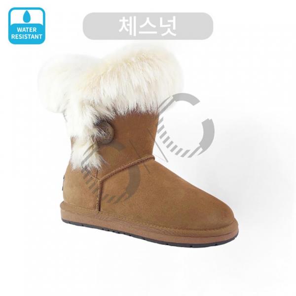 호주 어그 오즈랜드 방수 우먼 미디움 버튼 부츠 겨울용 여성신발 - 상세 이미지 2