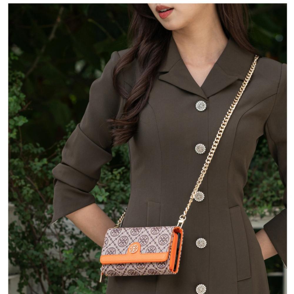 카핸 롱스트랩 지퍼형 다이어리 지갑 케이스 레드, 갤럭시A51 - 상세 이미지 3