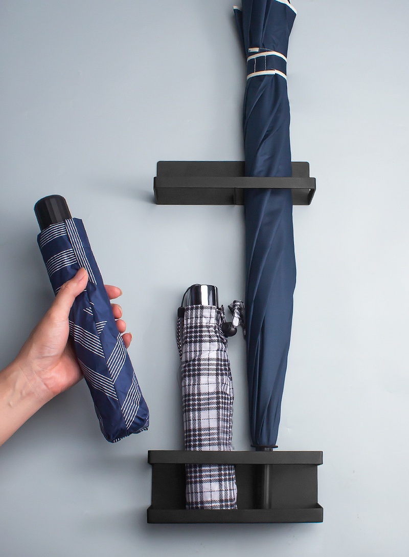 라슈에뜨 현관문 도어 마그네틱 부착 철제 장우산 접이식 우산 수납 거치대 홀더 우산꽂이