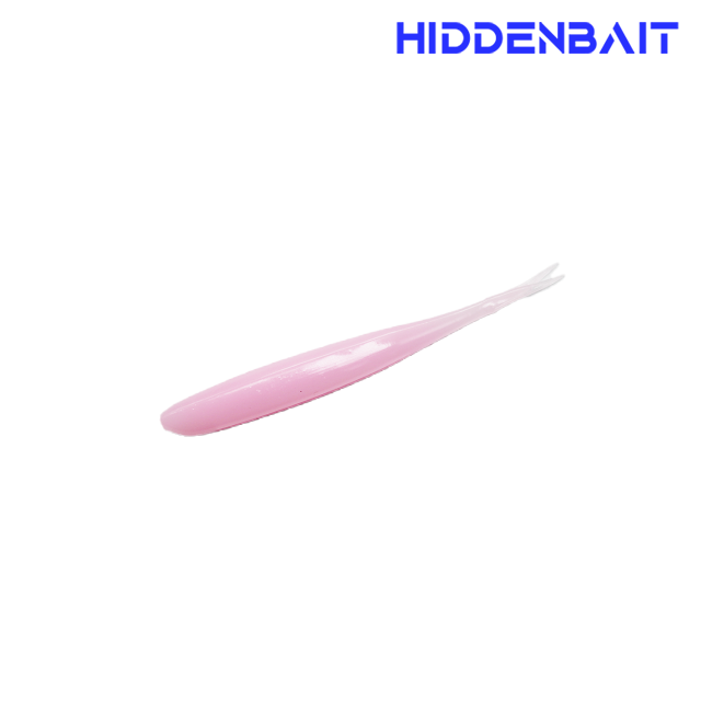 히든베이트 티오네 배스웜 소프트웜 바다루어 소프트베이트 H008 LIGHT PINK, 8.3cm - 메인 이미지