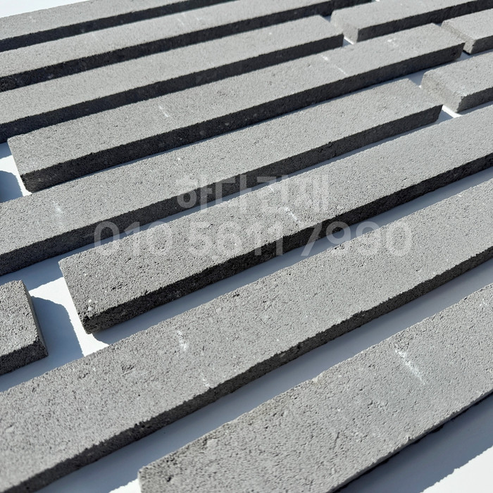 케이 모노타일 국내생산 490x53x19T 실버 / 하다건재 와이드 롱브릭타일