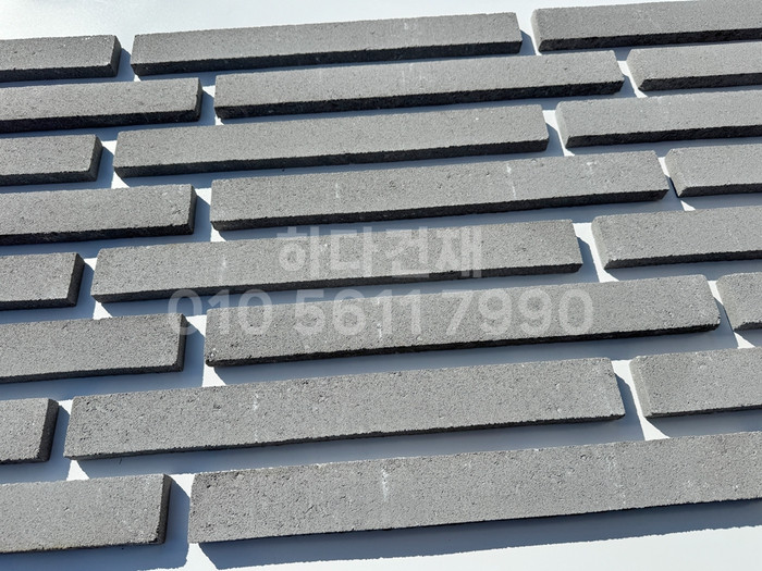 케이 모노타일 국내생산 490x53x19T 실버 / 하다건재 와이드 롱브릭타일