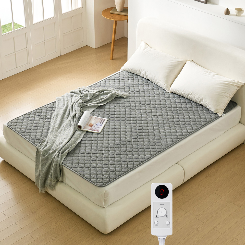 EMF 전자파안심 AI 인체감지 절전형 탄소매트 온열매트 퀸더블 세탁 1인용 2인용