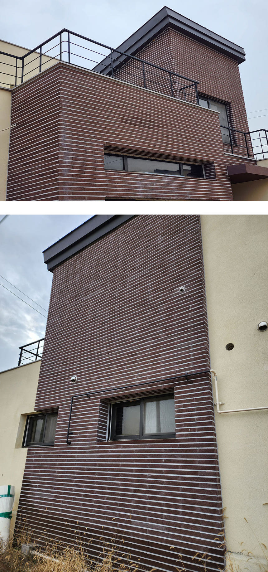 케이 모노타일 국내생산 490x53x19T 다크코코아 / 하다건재 와이드 롱브릭타일