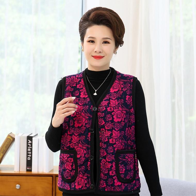 꽃무늬 어르신선물 촌캉스 요양원선물 기모 - 메인 이미지
