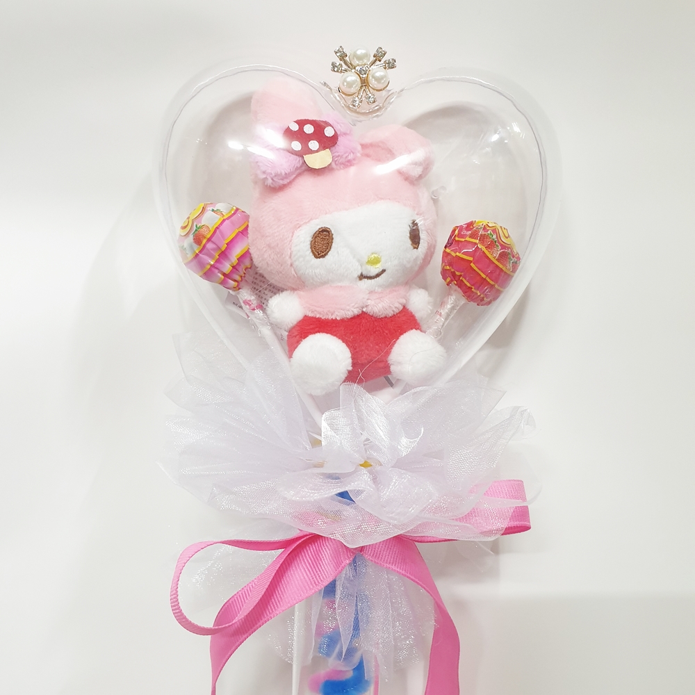 하트봉 키티꽃다발 유치원학예회 어린이 꽃다발 인형꽃 - 상세 이미지 3