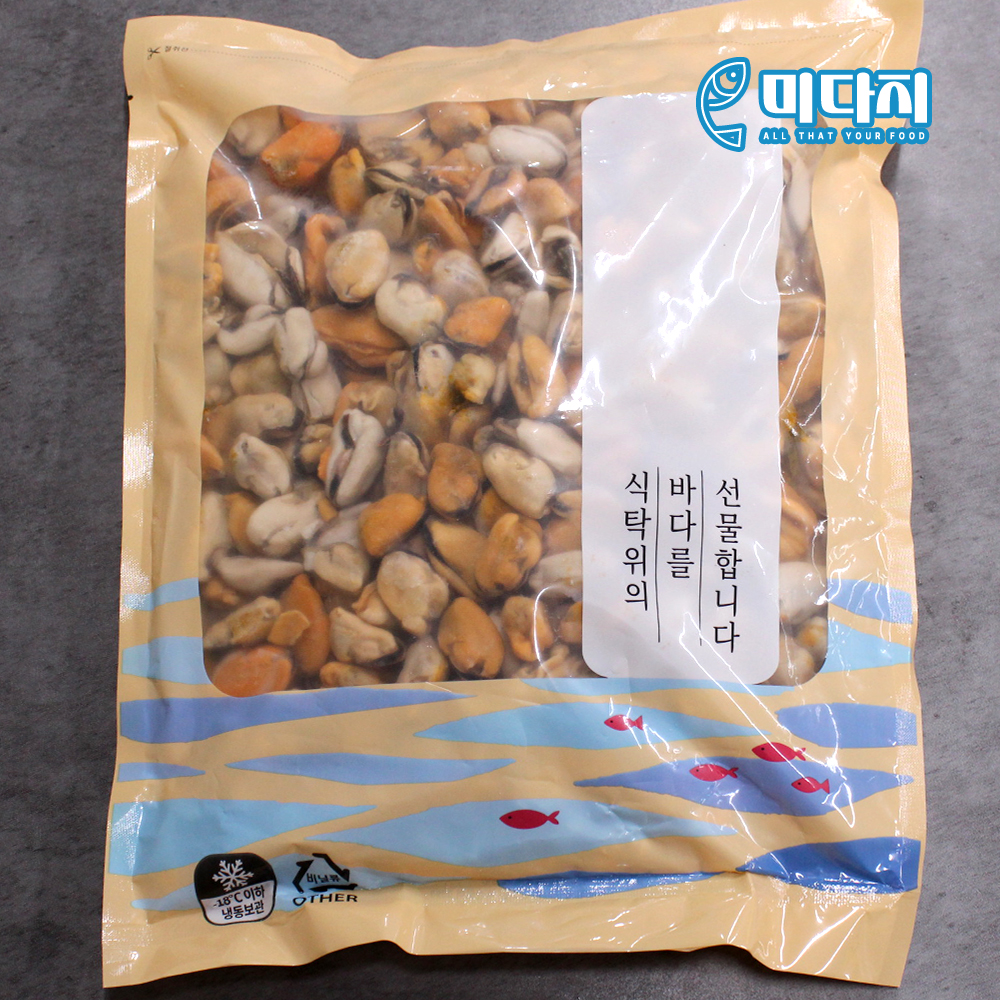 미다지 냉동 자숙 홍합살 1.6kg 대용량 식자재 - 상품 이미지