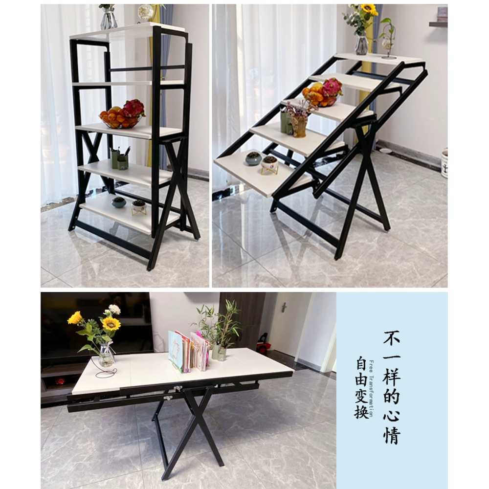변신 식탁 선반 장식장 트렌스포머 다용도 테이블 - 상세 이미지 4