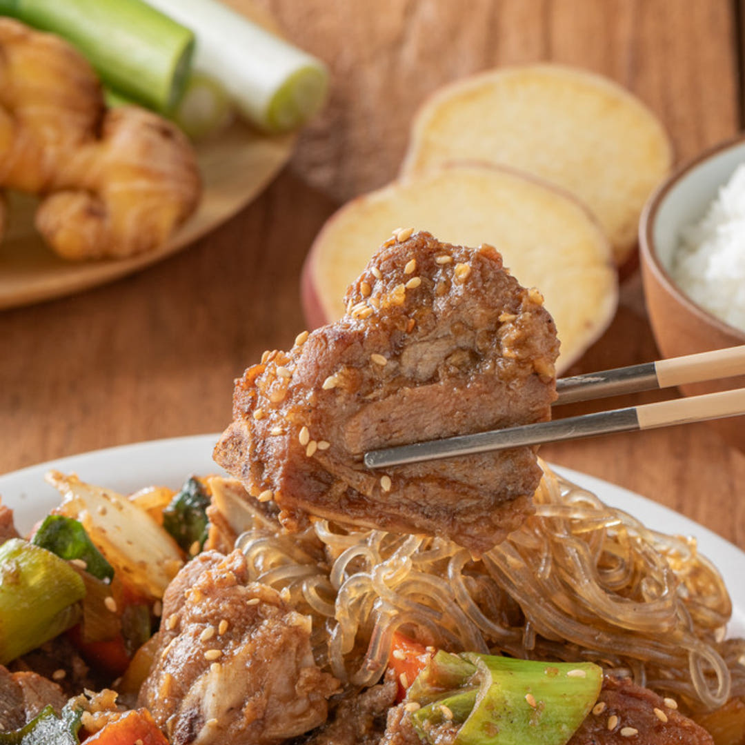 갈비찜 밀키트 간장 매운 돼지 갈비 찜 양념 왕800g