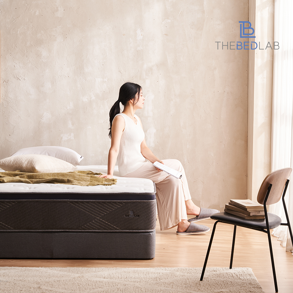 더베드랩 호텔식 무헤드침대프레임 평상형 패브릭 침대파운데이션(SS Q K LK)