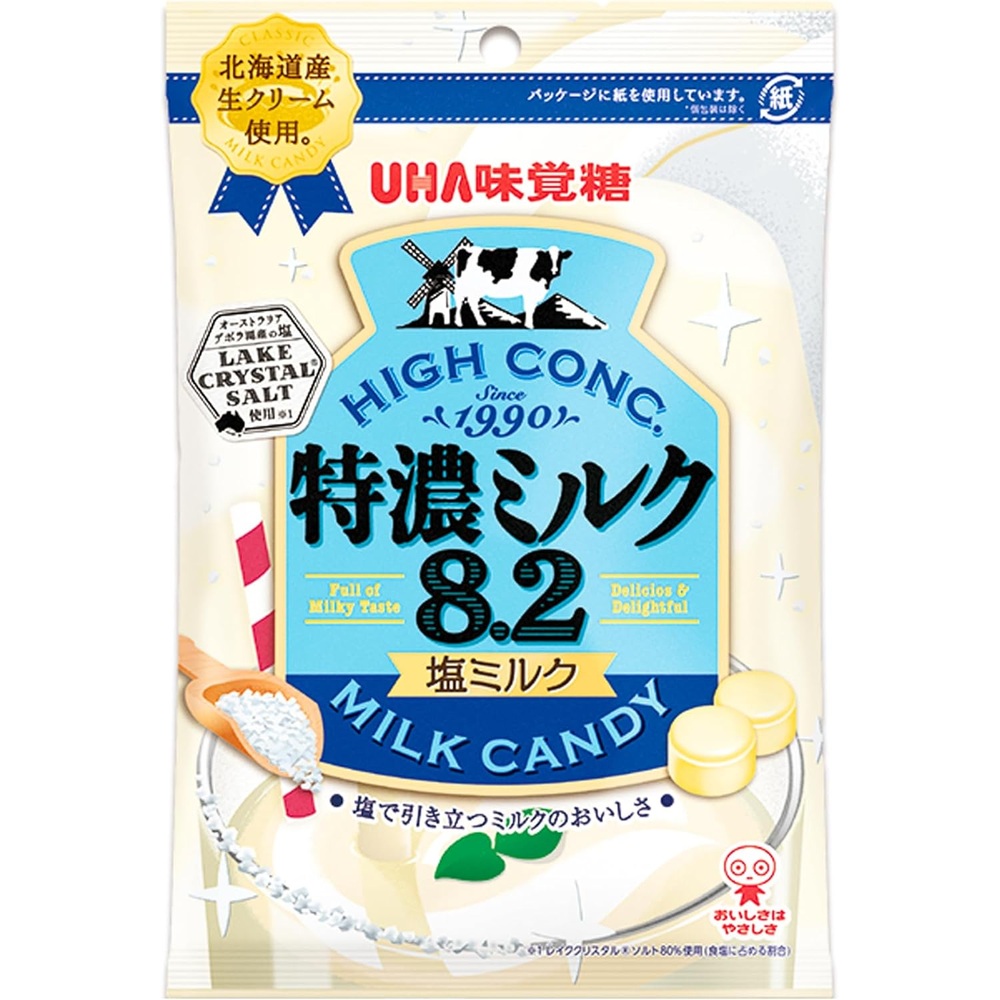 UHA 미각당 특농 소금 우유맛 사탕 75g 6봉 - 상품 이미지