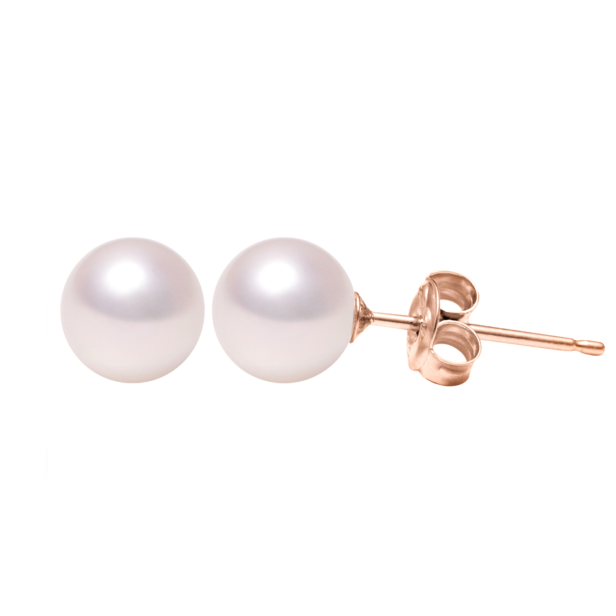 14K 18K 9 - 10mm 단아한 해수 아코야 진주 귀걸이 AAA+ - 상세 이미지 4